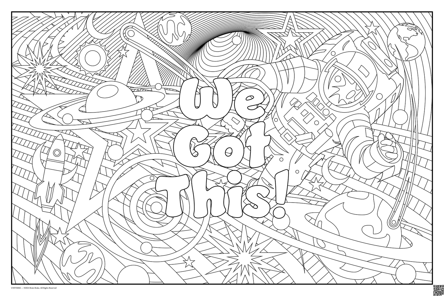 We Got This!: coloring poster available in several themes and 3 sizes up to 46"x60"