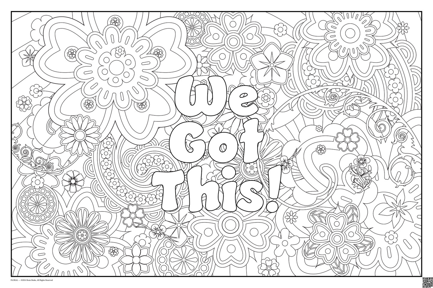 We Got This!: coloring poster available in several themes and 3 sizes up to 46"x60"
