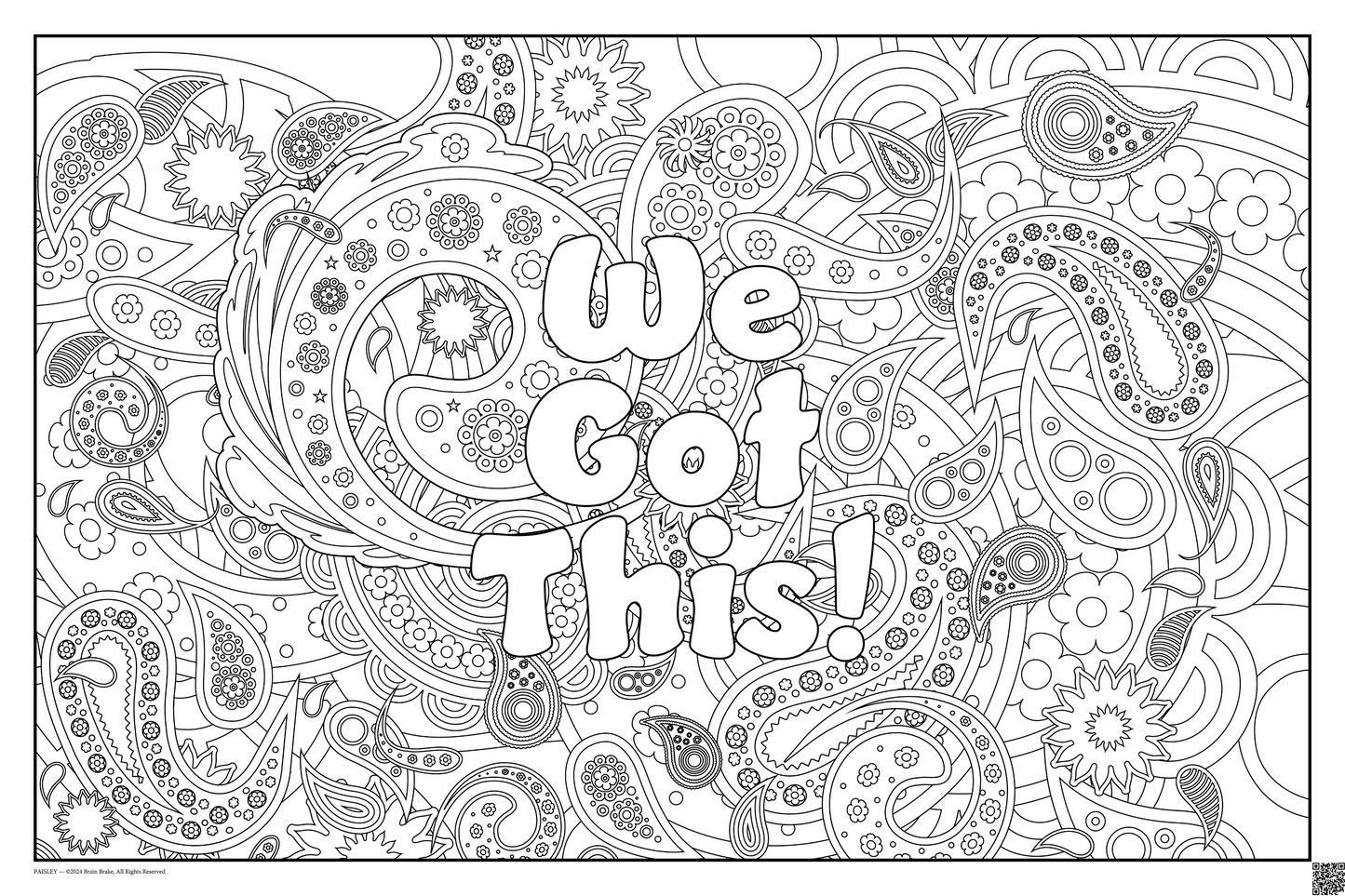 We Got This!: coloring poster available in several themes and 3 sizes up to 46"x60"