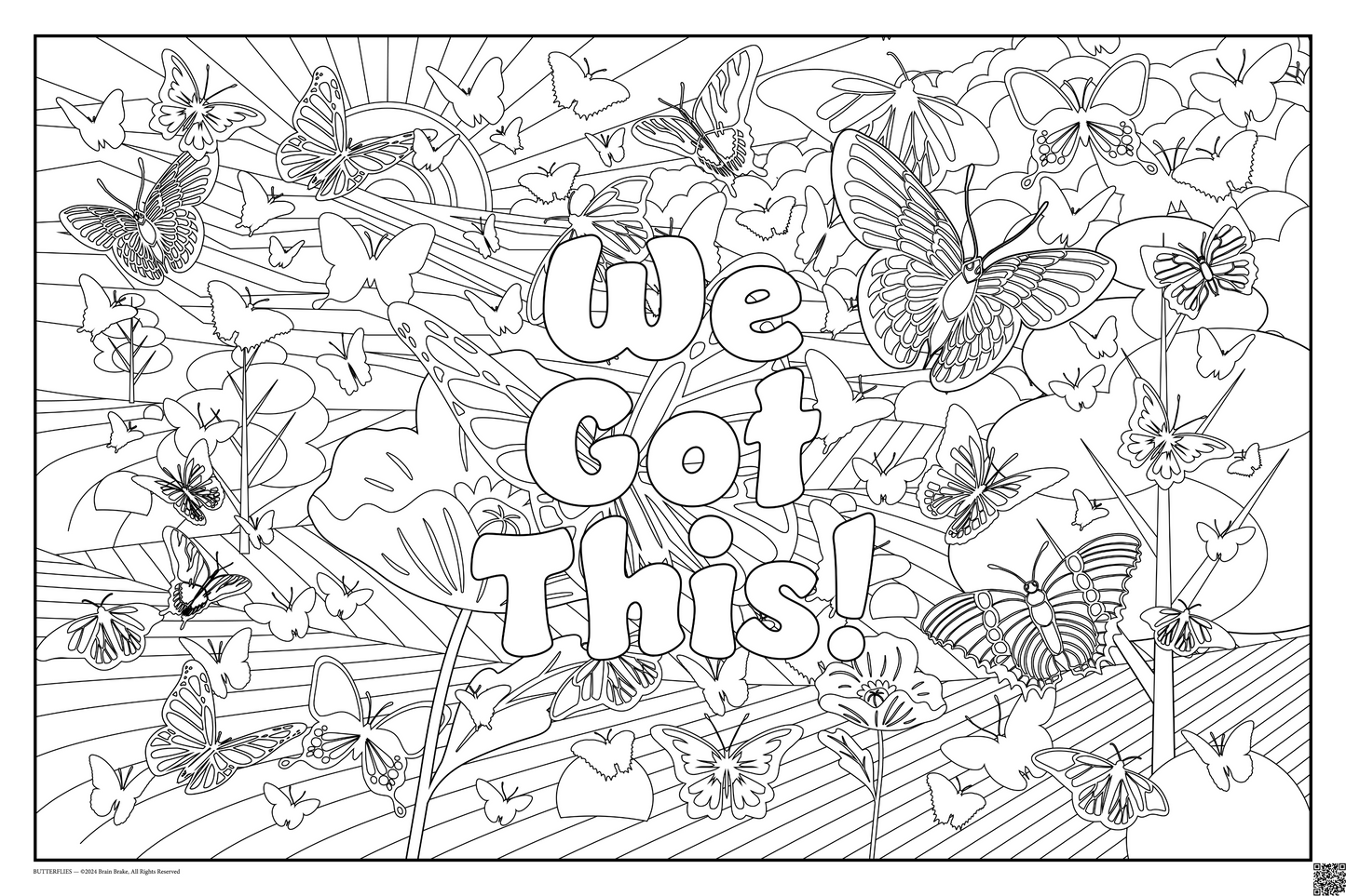 We Got This!: coloring poster available in several themes and 3 sizes up to 46"x60"