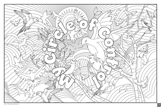 My Circle of Control: coloring poster available in several themes and 3 sizes up to 46"x60"