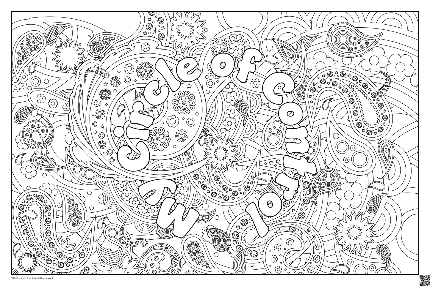 My Circle of Control: coloring poster available in several themes and 3 sizes up to 46"x60"