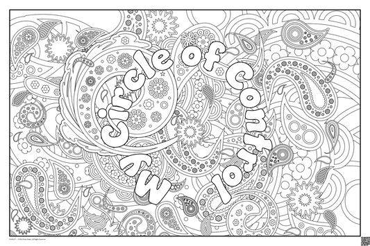 My Circle of Control: coloring poster available in several themes and 3 sizes up to 46"x60"