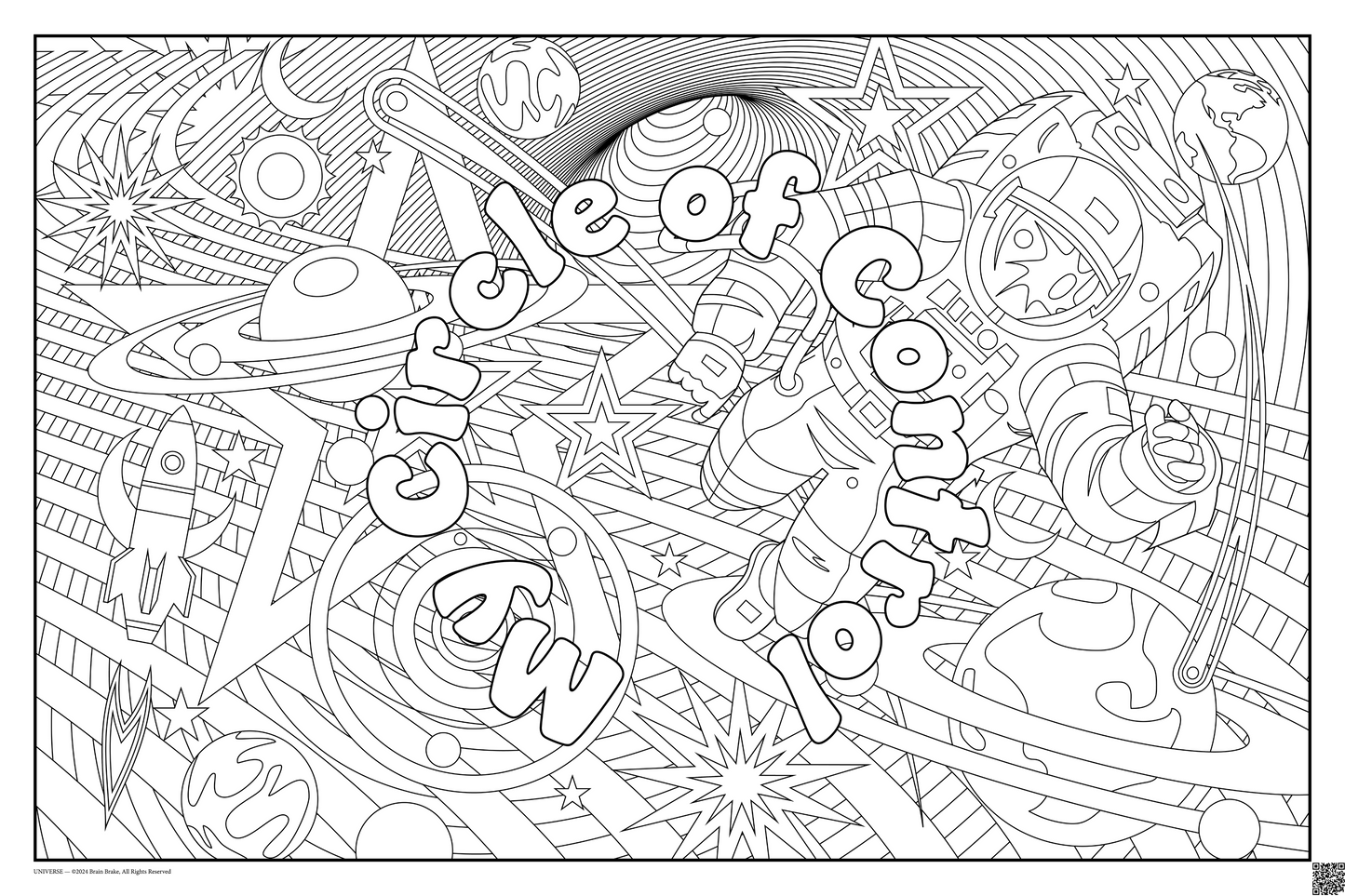 My Circle of Control: coloring poster available in several themes and 3 sizes up to 46"x60"