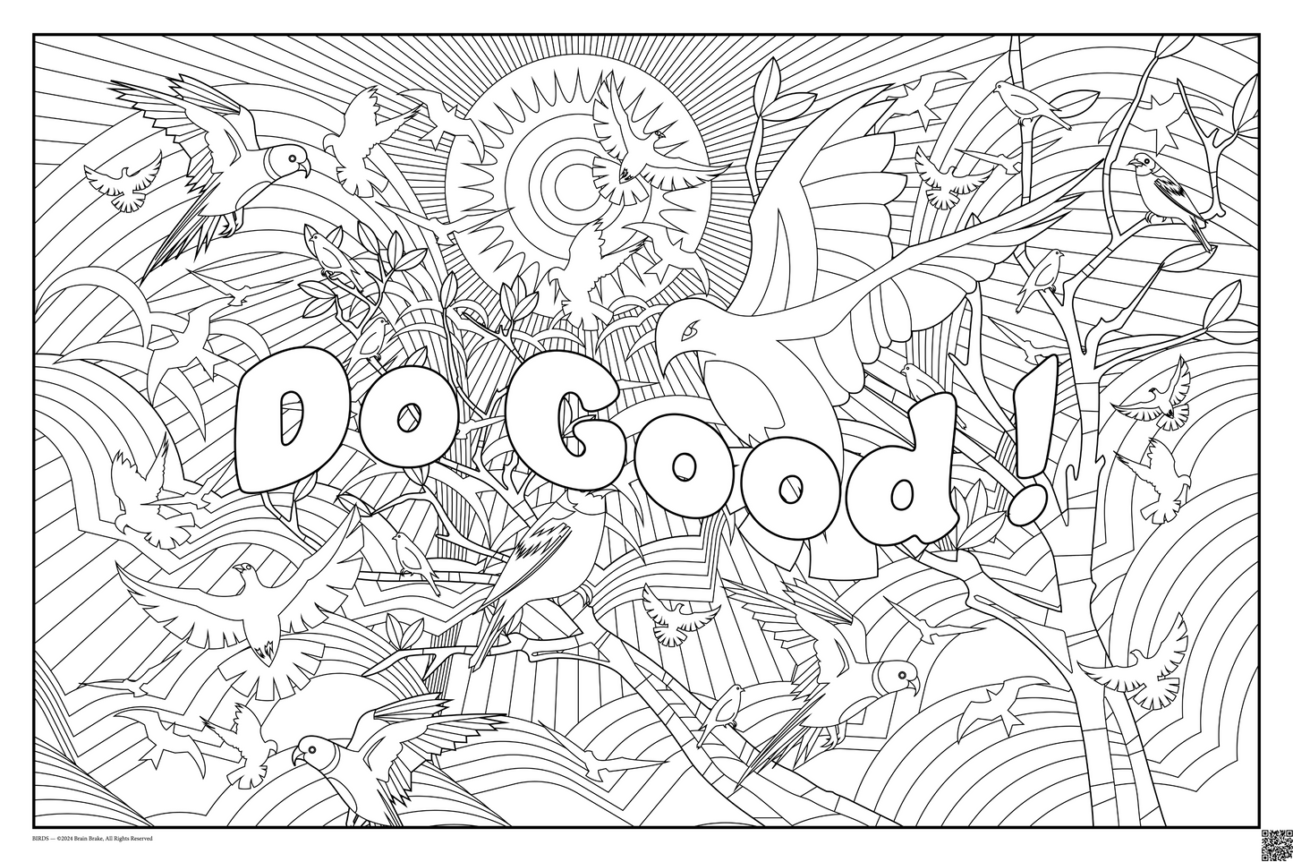Do Good!: coloring poster available in several themes and 3 sizes up to 46"x60"