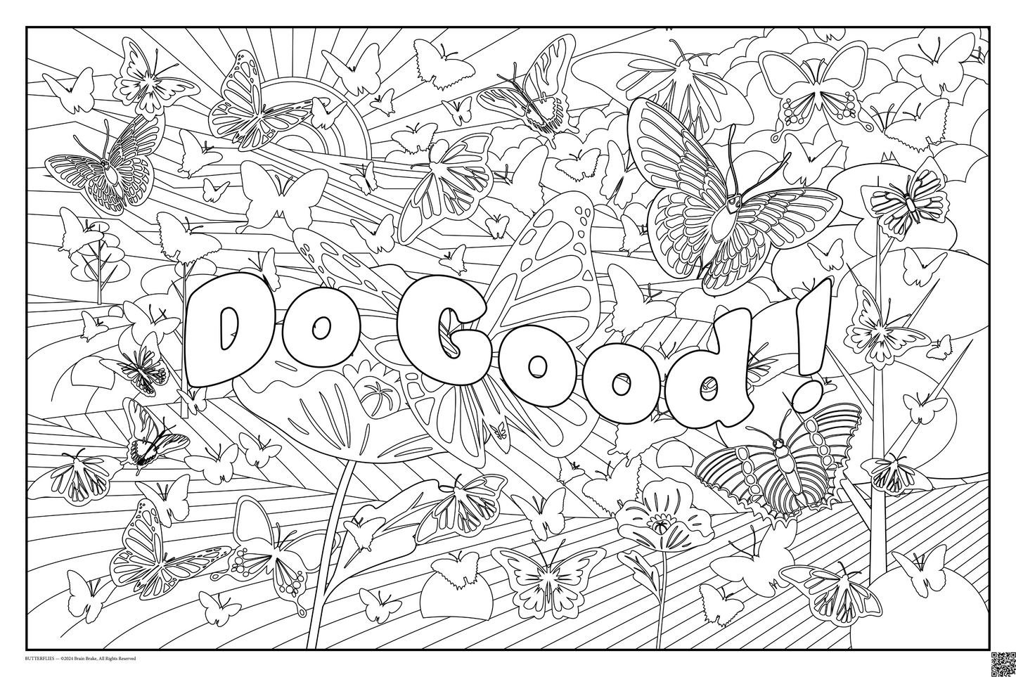 Do Good!: coloring poster available in several themes and 3 sizes up to 46"x60"
