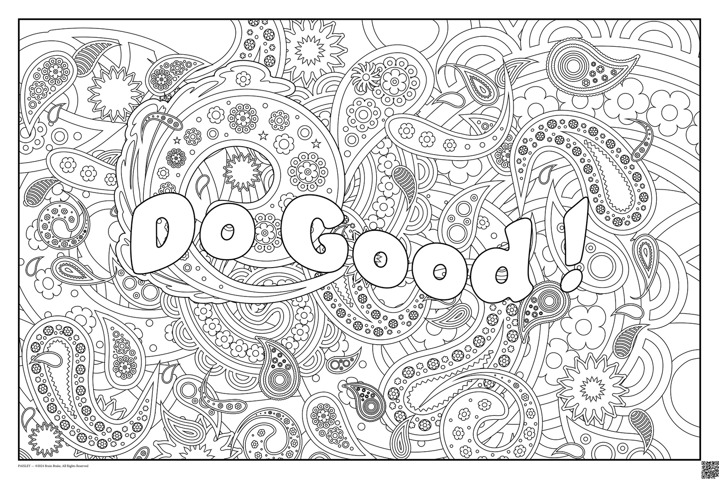Do Good!: coloring poster available in several themes and 3 sizes up to 46"x60"
