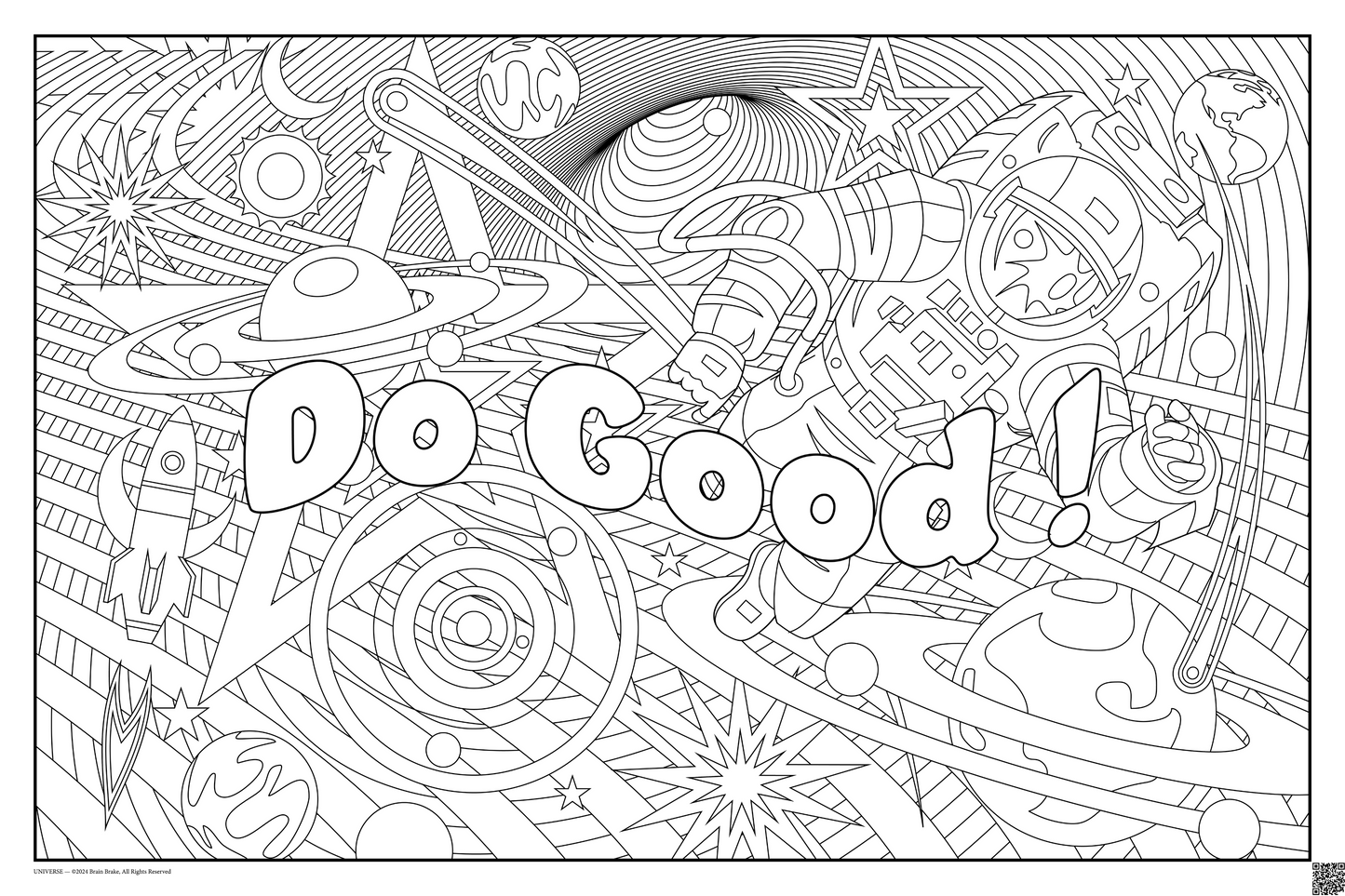 Do Good!: coloring poster available in several themes and 3 sizes up to 46"x60"