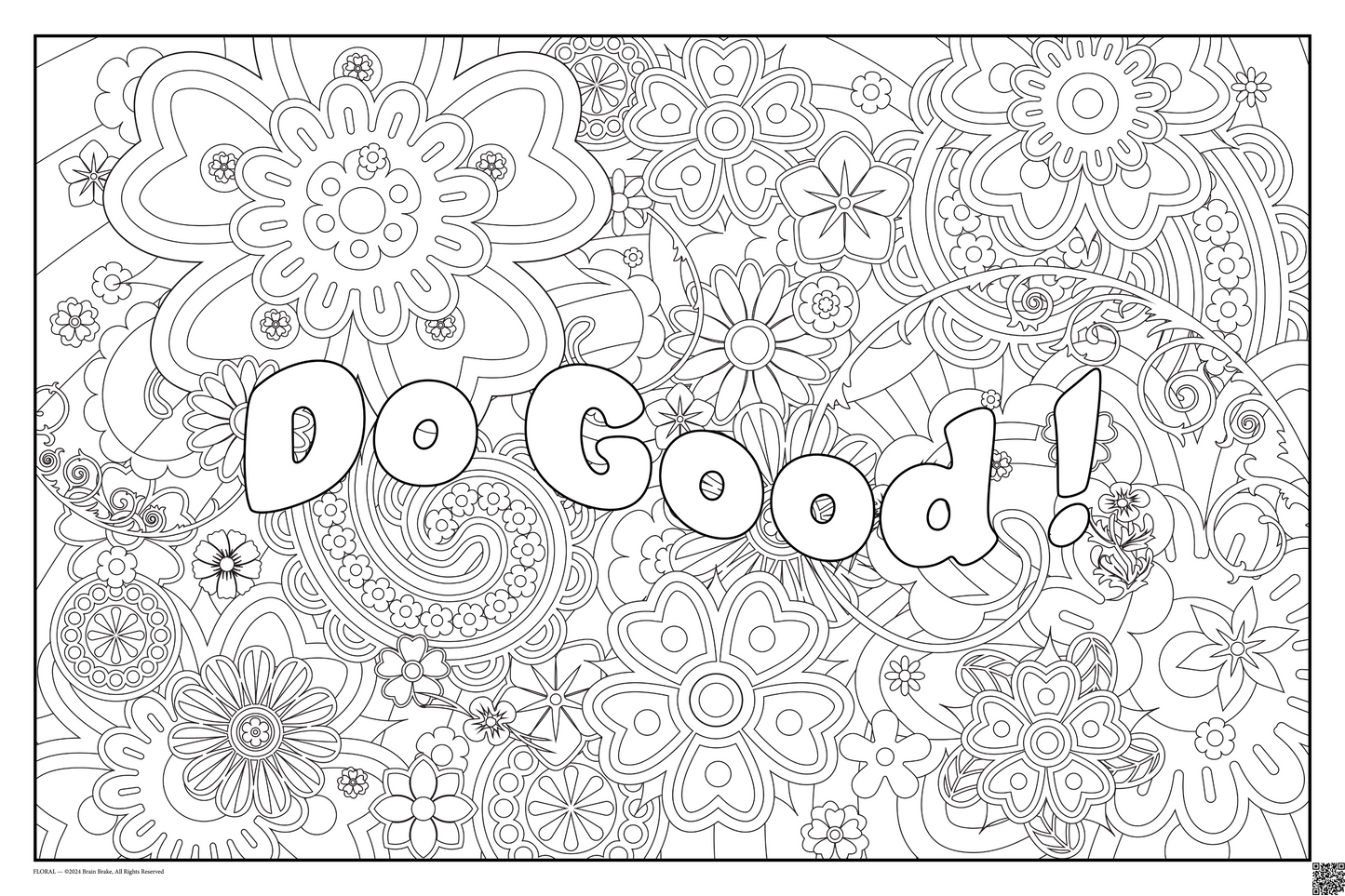 Do Good!: coloring poster available in several themes and 3 sizes up to 46"x60"