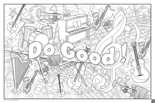 Do Good!: coloring poster available in several themes and 3 sizes up to 46"x60"